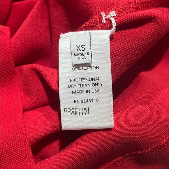 Rosetta Getty | Quarter Sleeve Red Shirt - Picture 9 of 11